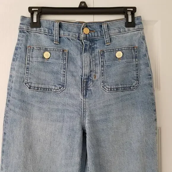 J. Crew Light Blue Flare Jeans - Picture 2 of 9